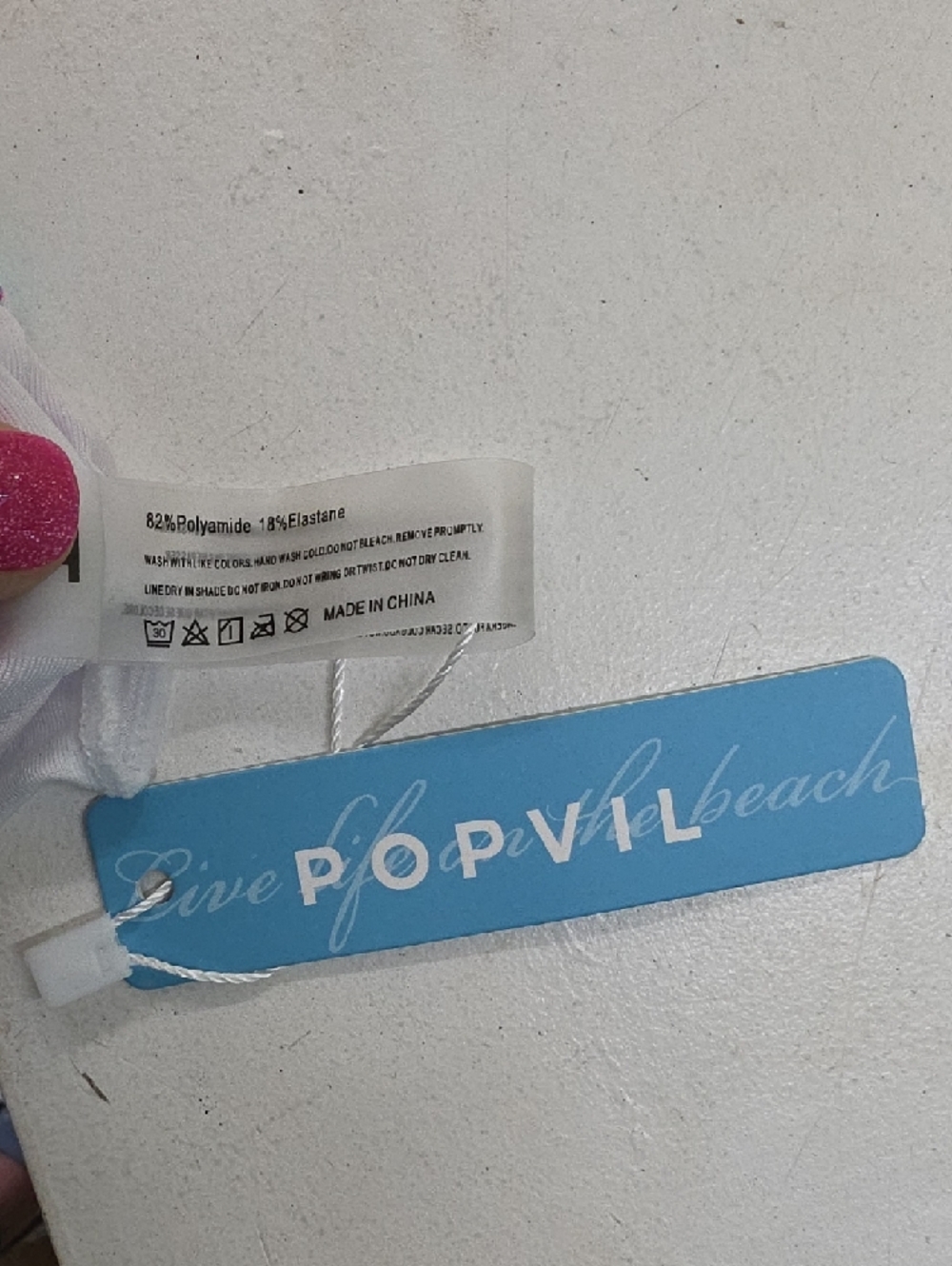 XL Womens Popvil Bright Pink & Aqua Swimsuit New With Tags - Picture 6 of 8